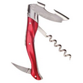 Laguiole Millesime  Corkscrew w/Red Marble Acrylic Handle